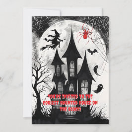 Invitación Casa Embrujada de Halloween