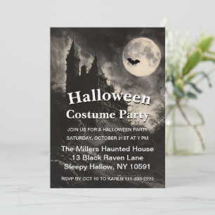 Invitación Casa embrujada espeluznante fiesta de Halloween