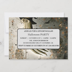 Invitación Casa embrujada oscura Spooktacular Fiesta de Hallo