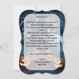 Invitación Casa embrujada - Scary Halloween