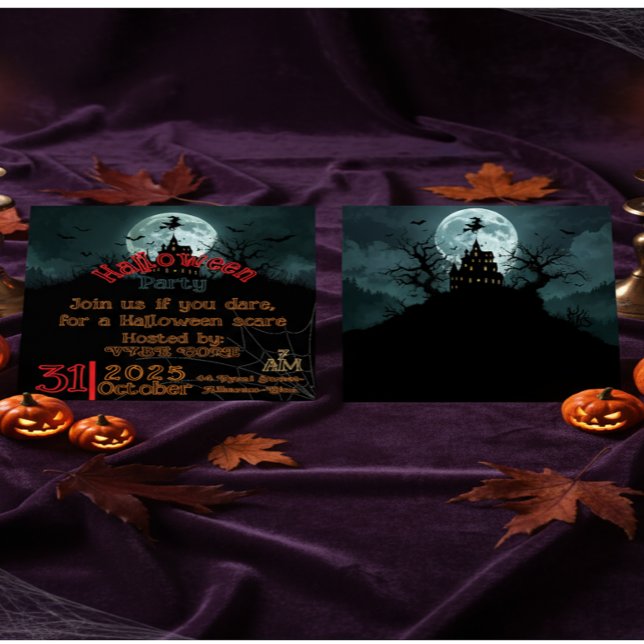 Invitación Casa Embrujada y Noche de Calabazas (Subido por el creador)