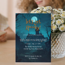 Invitación Casa En El Woods Kids Halloween Birthday Party