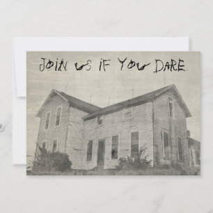 Invitación Casa frecuentada apenada vieja fantasmagórica de