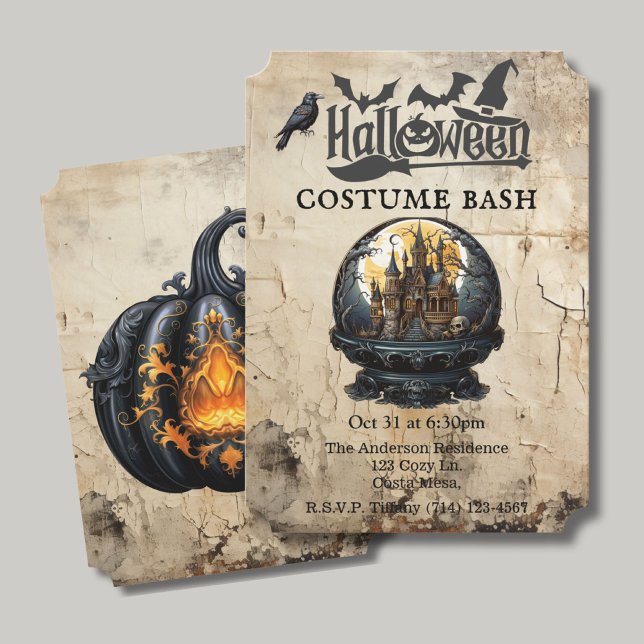 Invitación Casa gótica en Globe Fiesta de disfraces de Hallow (Subido por el creador)