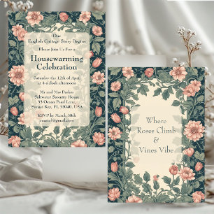 Invitación Casa Inglesa William Morris Jardín Fiesta de Inaug