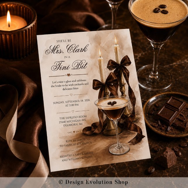 Invitación Casada en un Tini Bit Despedida de Soltera  (Subido por el creador)