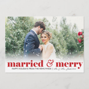 Invitación Casada y Feliz  Bodas  Navidades