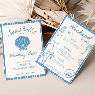 Invitación Casas de mar y campanas Bodas Bachelorette
