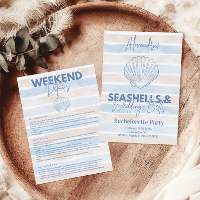 Invitación Casas de mar y campanas Bodas Bachelorette (Subido por el creador)
