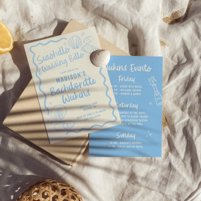 Invitación Casas de mar y campanas Bodas Bachelorette (Subido por el creador)
