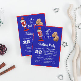 Invitación Casas desnudas vamos a ir nueces azul pequeño feri