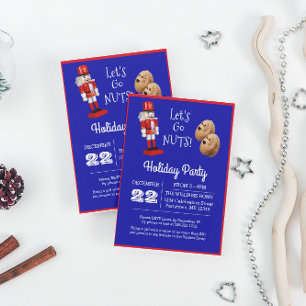Invitación Casas desnudas vamos a ir nueces azul pequeño feri
