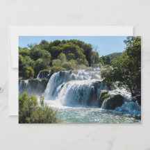 Cascada en el Parque Nacional Krka - Dalmatia, Cro