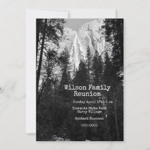 Invitación Cascadas de Yosemite