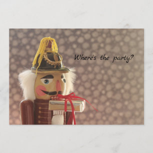 Invitación Cascanueces con el regalo de plata