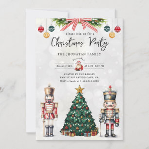 Invitación Cascanueces de Navidad Aislado