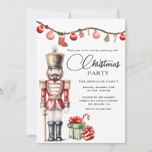 Invitación Cascanueces de Navidad Aislado