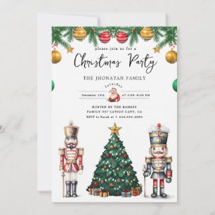Invitación Cascanueces de Navidad Aislado