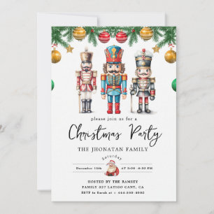 Invitación Cascanueces de Navidad Aislado
