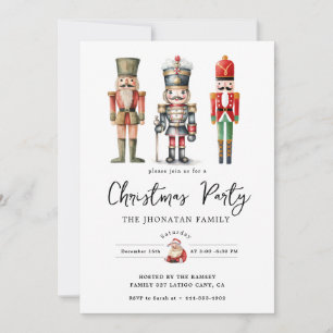 Invitación Cascanueces de Navidad Aislado