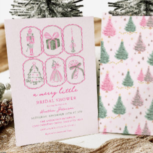 Invitación Cascanueces Rosa Un Alegre Pequeño Abridor de Rega
