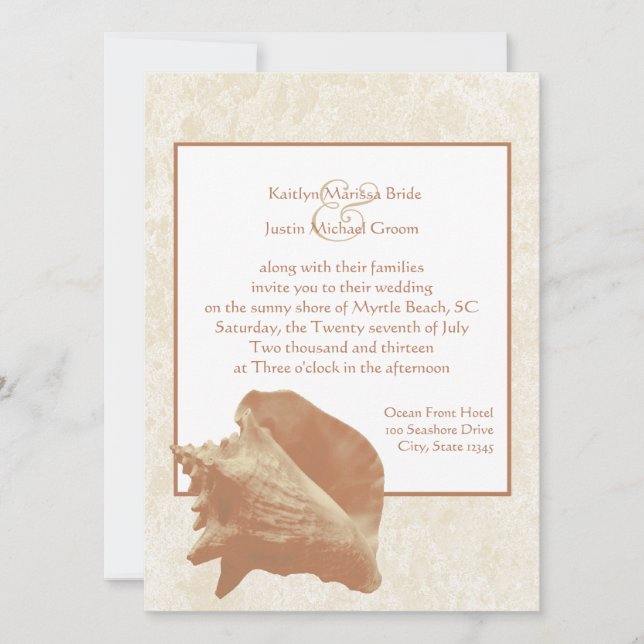 Invitación Cáscara/ Boda (Anverso)