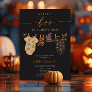Invitación ¡Casi Se Debe Un Pequeño Boo! Baby Shower de Hallo