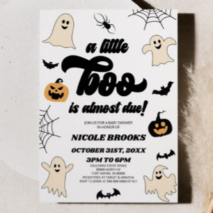 Invitación ¡Casi Se Debe Un Pequeño Boo! Baby Shower de Hallo