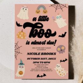Invitación ¡Casi Se Debe Un Pequeño Boo! Baby Shower de Hallo