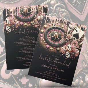 Invitación Casino Bachelorette Luxury & Itinerary