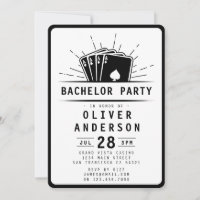 Casino de cartas de póquer de Bachelor Party moder