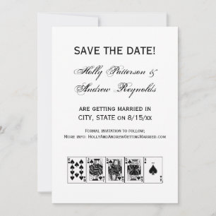 Invitación Casino Night Poker Royal Straight Flush Spades