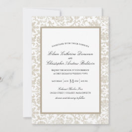 Invitación Caso de encaje vintage| Boda