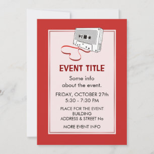 Invitación Cassette de audio