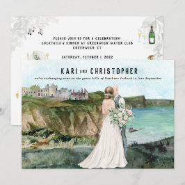 Invitación Castillo Costero junto al Mar | Recepción de Boda