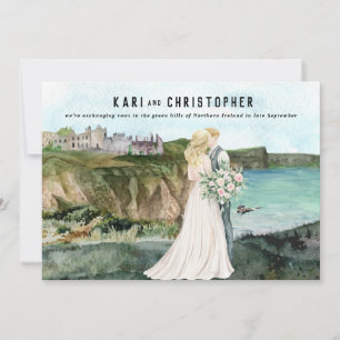 Invitación Castillo Costero junto al Mar   Recepción de Boda 