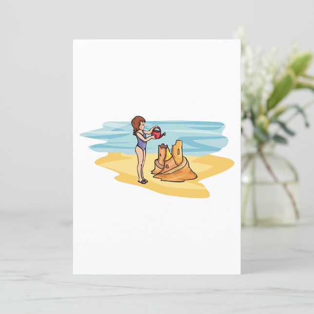 Invitación Castillo de arena de playa (Subido por el creador)