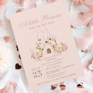 Invitación Castillo de Baby Shower Princess