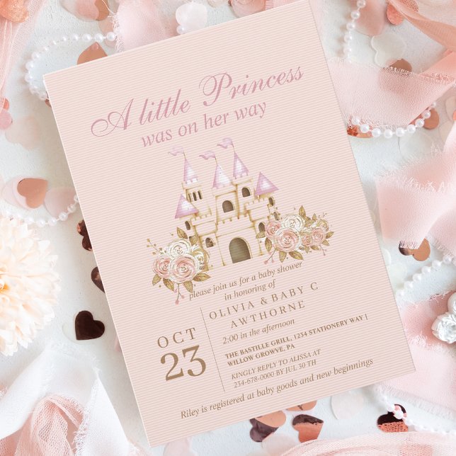 Invitación Castillo de Baby Shower Princess (Subido por el creador)