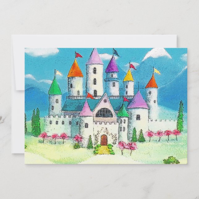 Invitación Castillo de los Princesas (Anverso)
