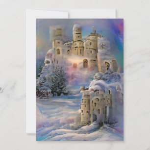 Invitación Castillo de Nieve en Winter Wonderland