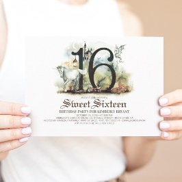 Invitación Castillo Princesa 16 cumpleaños dulce dieciséis