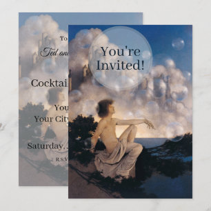 Invitación Castillos en el Aire de Maxfield Parrish 1904 Fant