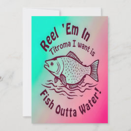 Invitación Casting a Line for Fun