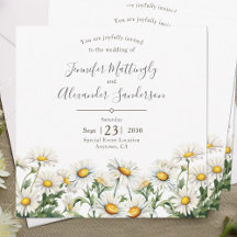 Casual Country Wedding Daisy Floral