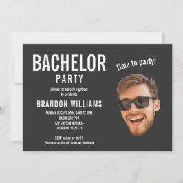 Invitación Casual Funny Personalizado Foto Bacheler Party