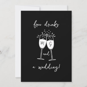 Invitación Casual Gratis y un Boda