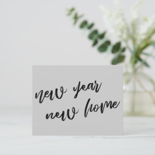 Invitación Casual Grey New Year New Home