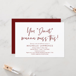 Invitación Casual y Divertido, Fiesta de duchas nupciales