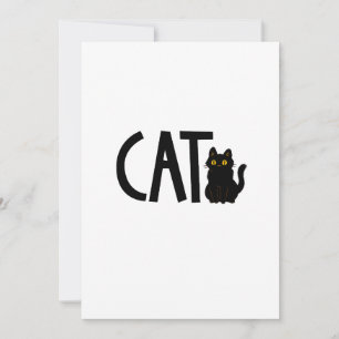 Invitación Cat Black Cat